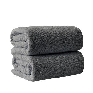 Cotton Quick Dry Textured Bath Towel - Great Bay Home - 1 of 4