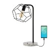 JONATHAN Y 23.5" Penta Industrial Farmhouse Head-Adjustable Iron LED Task Lamp with USB Charging Port Black (Includes LED Light Bulb) - 4 of 4