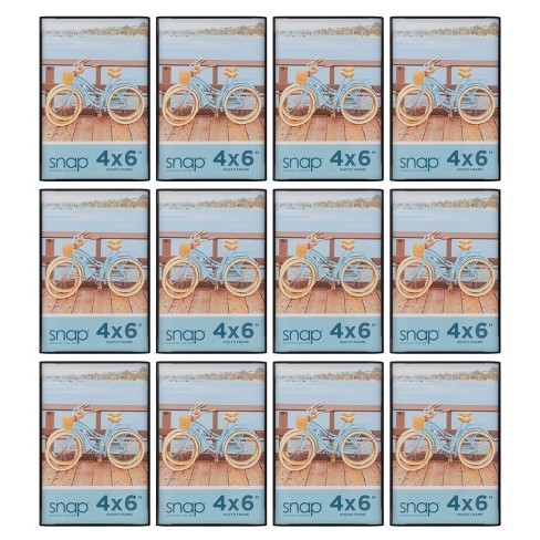 SNAP (Set of 12) 4"x6" Front Load Frames Black - image 1 of 4