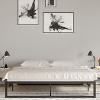 Merrick Lane 14 Inch Steel Bed Frame With Steel Slat Support For Any Mattress (No Box Spring Required) - 2 of 4