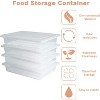 Food Storage Container with Removable Drain Plate and Lid, Stackable Freezer Containers for Fruits, Vegetables, Meat (4, Large) - 4 of 4