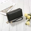 Women’s Leather Clutch Wallet – RFID Blocking Wristlet Purse with Large Capacity, Credit Card Holder, Zipper Pocket & Hand Strap - 2 of 4