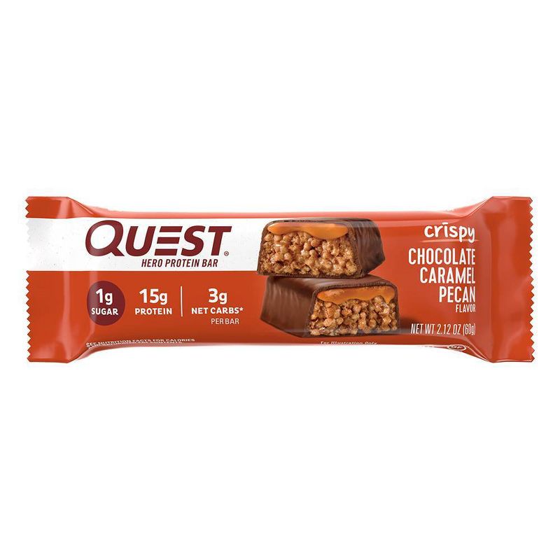 Quest Nutrition 15g Hero Protein Bar - Crispy Chocolate Caramel Pecan , 3 of 9