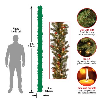 National Tree Company Wintry Pine Christmas Garland - Thumbnail 5
