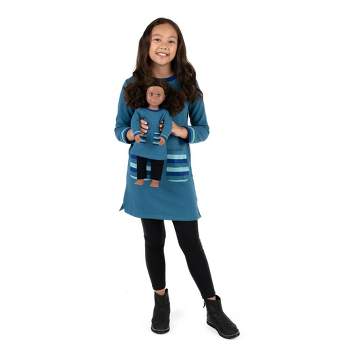 Leveret Girls and Doll Matching Sweatshirt Tunic Dress