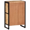 vidaXL Solid Mango Wood Wine Rack, Industrial-Style Freestanding Wine Storage for 16 Bottles, Durable with Powder-Coated Iron, Brown - 4 of 4