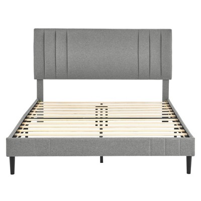 DeCoro Chicago Modern Tufted Upholstered Platform Bed