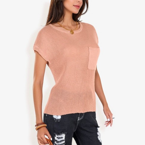 Anna-Kaci Women's Cable Knit Bodycon Dress with Front Zip Collar and Long Sleeves