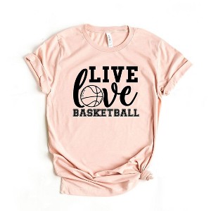 Simply Sage Market Women's Live Love Basketball Short Sleeve Graphic Tee - 1 of 3