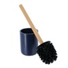 Evideco French Home Goods Stylish Toilet Brush and Holder Set with Natural Bamboo handle - 4 of 4