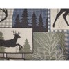 FIONECA Woodland Themed Quilted Bedding Set Polyester Patchwork Ensemble With Coordinating Shams Easy Care For Rustic Casual Bedrooms - 3 of 4