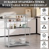 30"x24" Stainless Steel Work Table with Adjustable Overshelf - 4 of 4