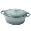 Crock Pot Artisan 7 Quart Enameled Cast Iron Dutch Oven Oval in Slate Grey - 4 of 4