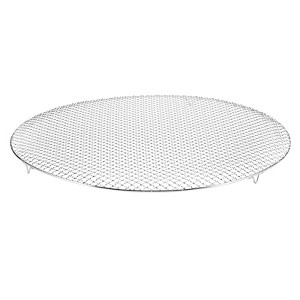 Unique Bargains Stainless Steel Round Cross Wire Barbecue Grill with Legs - 1 of 4