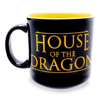 Silver Buffalo Game of Thrones House of the Dragon Ceramic Camper Mug | Holds 20 Ounces