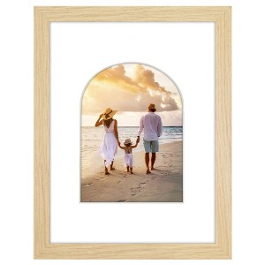 Americanflat Picture Frame with Oval Mat Insert and Shatter-Resistant Glass - Signature Collection - Photo Frame for Wall Display - 1 of 4