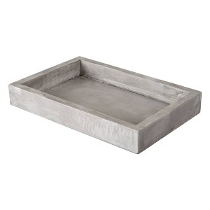 Hotelier Bathroom Tray Gray/White - Allure Home Creations - 1 of 4