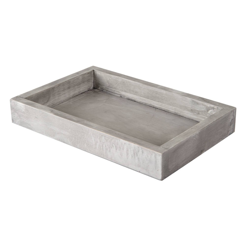 Photos - Other sanitary accessories Hotelier Bathroom Tray Gray/White - Allure Home Creations