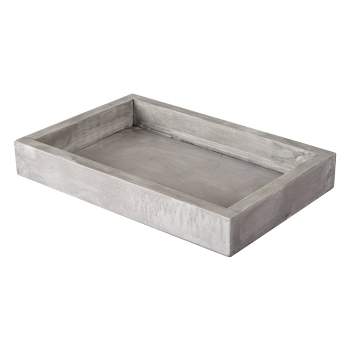 Hotelier Bathroom Tray Gray/White - Allure Home Creations