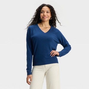 Women's Leisure Studio French Terry Pullover Sweatshirt - Universal Thread™ - 1 of 3