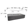 Kira Tabletop Fire Pit Portable Ethanol Fireplace 13.8” x 7.1” x 6.7” - Dark Grey - 3 of 4