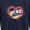 Boys' - Hot Wheels - XOXO Heart Graphic Long Sleeve Fleece Sweatshirt - 2 of 4