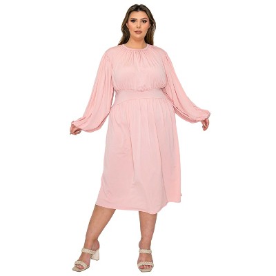 L I V D Women's Audrey Ruched Midi Dress