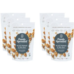 Purely Sprouted Walnuts Black Pepper Sea Salt - Case of 6 - 4 oz - 1 of 2
