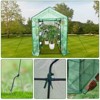 Greenhouse for Outdoors,Portable Green House w/ Roll-Up Zippered Door Anchors & Ropes,Plant Garden Hot House w/ Shelves for Garden Patio Backyard - 3 of 4