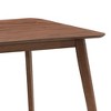 VYNXARIA 35.43" Saving Place Table,Wooden Dining Table for 4 Persons,Modern Design Square Kitchen Table for Living Room,Apartment,Restaurant,Walnut - 4 of 4