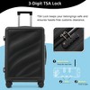 Lyngins 3-Piece Luggage Set –20" Carry on Luggage, Hardside Spinner Suitcase Set (24" & 28" ) 360° Silent Double Wheels, 3-Stage Telescoping Handle - 4 of 4