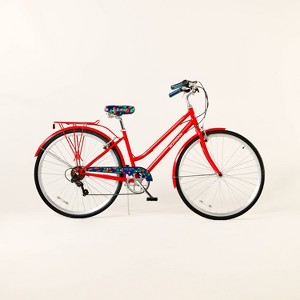 700c/28" Strawberry Print Schwinn Adult Bike Navy/Red - kate spade new york x Target - 1 of 4