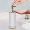 Panache Lotion and Soap Dispenser - Nu Steel: Resin, 8" Height, Spot Clean, 6 oz Volume, Bathroom Accessory - 4 of 4