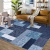 Machine Washable Area Rug Modern Geometric Area Rugs Living Room Non-Slip Low Pile Accent Rug for Dining Room Home Office - 2 of 4