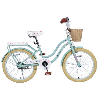 YONWAY 20 inch Kids Bike With Woven Basket Single, Speed Cruiser Rear Rack, Caliper Brake Bicycle, For Girls 7-10