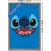 Trends International Disney Lilo and Stitch - Giant Face Smile Framed Wall Poster Prints - 3 of 4