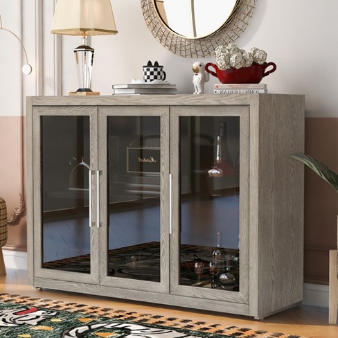 Target glass sales door cabinet