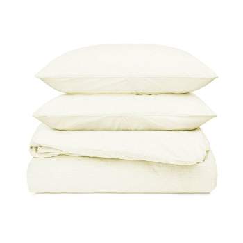 French Linen and Cotton Duvet Cover & Sham Set | BOKSER HOME.