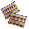 Deny Designs  Avenie Modern Craft Roman Striped Duvet and Sham Set Cool Colors - 4 of 4