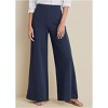 VENUS Womens Smoothing Ponte Wide-Leg Pants - 3 of 4