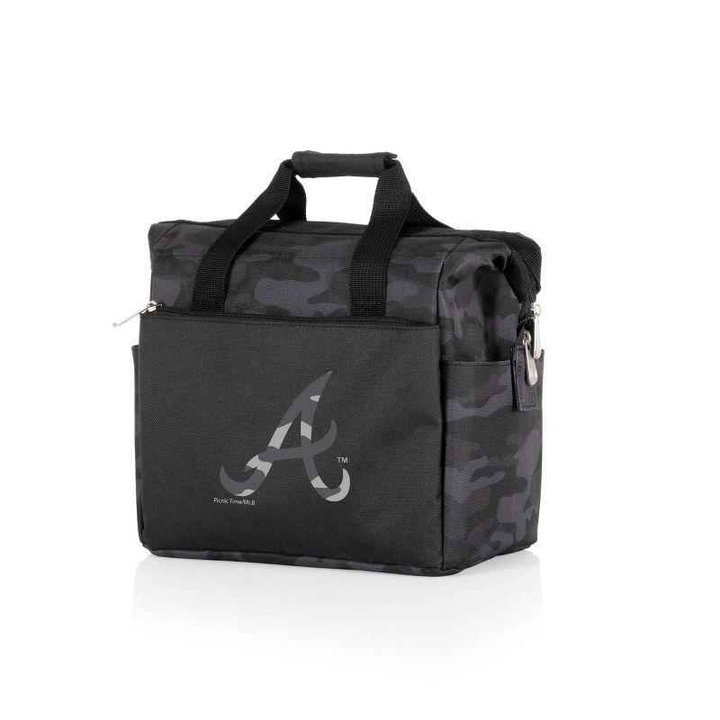 MLB Atlanta Braves On The Go Soft Lunch Bag Cooler - Black Camo, 2 of 5