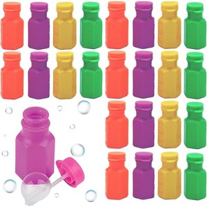 Mini Bubbles Bulk [48 Pack] 1.6" Bubble Bottles Party Favors for Kids - Summer Pool Beach Toys, Goodie Bag Fillers by 4E's Novelty - 1 of 4