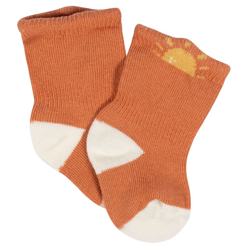 Gerber Baby Neutral 8-Pack Jersey Wiggle Proof® Socks Southwest, 5 of 10