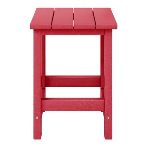 WestinTrends Malibu Kids Outdoor Patio Furniture HDPE Adirondack Square Side Table - 1 of 4