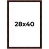 PosterPalooza | Distressed Brown Picture Frame - UV Acrylic, Foam Board Backing, Hanging Hardware - 2 of 4