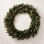 20" Preserved Olive Fall Wreath - Hearth & Hand™ with Magnolia