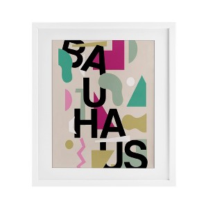 Stupell Industries Midcentury Modern Bauhaus Shapes Framed Print Under Glass - 1 of 4