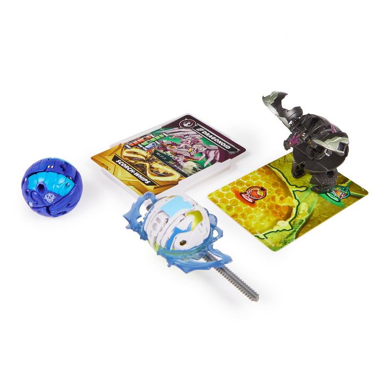 Bakugan Special Attack Mantid with Titanium Dragonoid and Trox Starter Pack Figures, 5 of 12