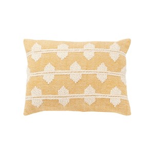 14"x20" Oversize Diamond Lumbar Throw Pillow Cover - Rizzy Home - 1 of 4
