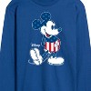 Men's - Disney - Mickey Flag Pattern Long Sleeve Graphic T-Shirt - 2 of 4